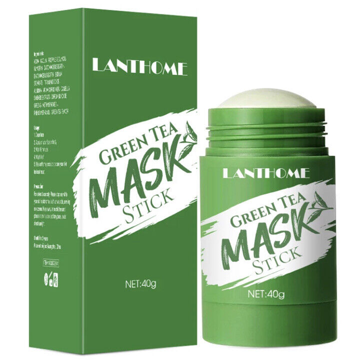 Green Tea Purifying Clay Stick Mask Grün Tee Oil-Control Anti-Acne Fine Solid