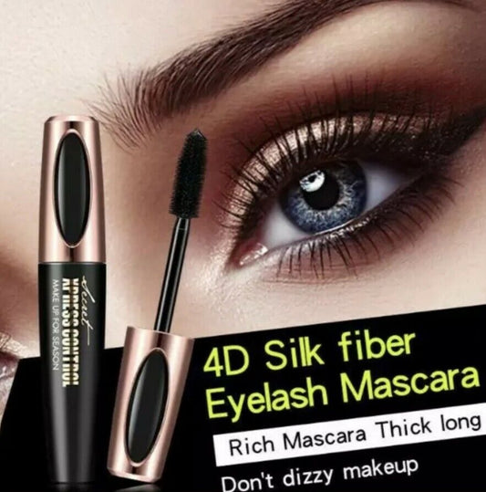 NEU +++ 4D SILK FIBER Wimperntusche Mascara Lash Schwarz SEIDEN FASER Volume